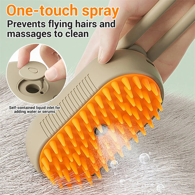 Chammypet™  3-in-1 Electric Pet Steam Brush